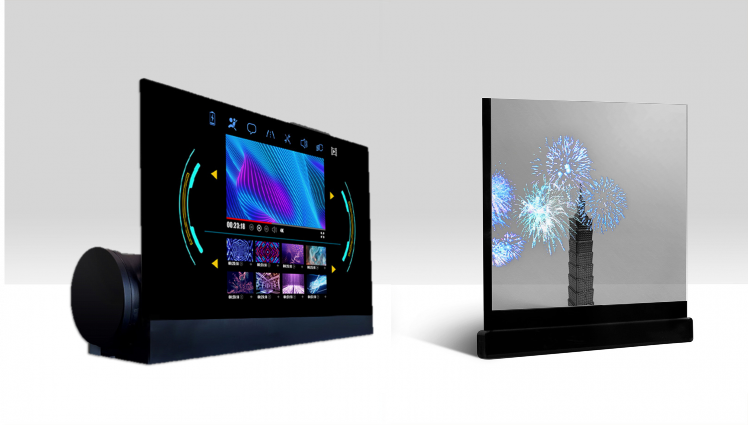 可卷式、折迭性、高透明